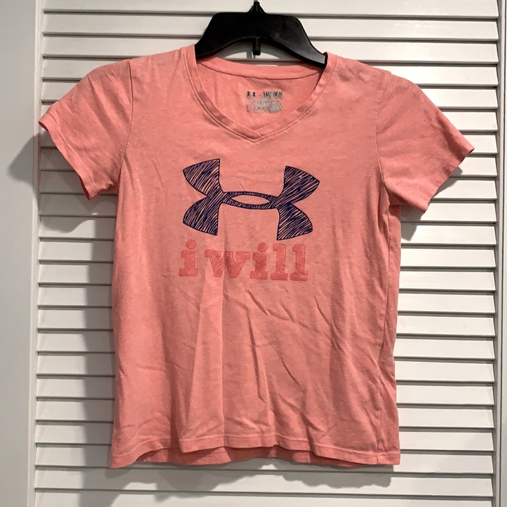 Light neon pink Under Armour t-shirt